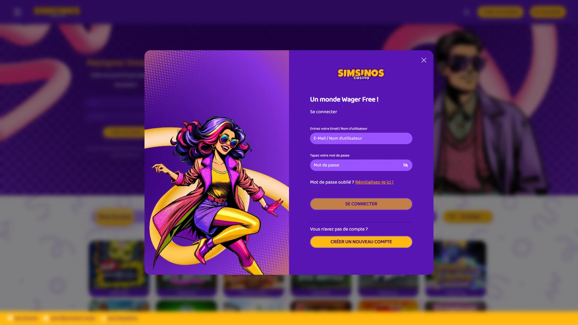 Simsinos Casino connexion